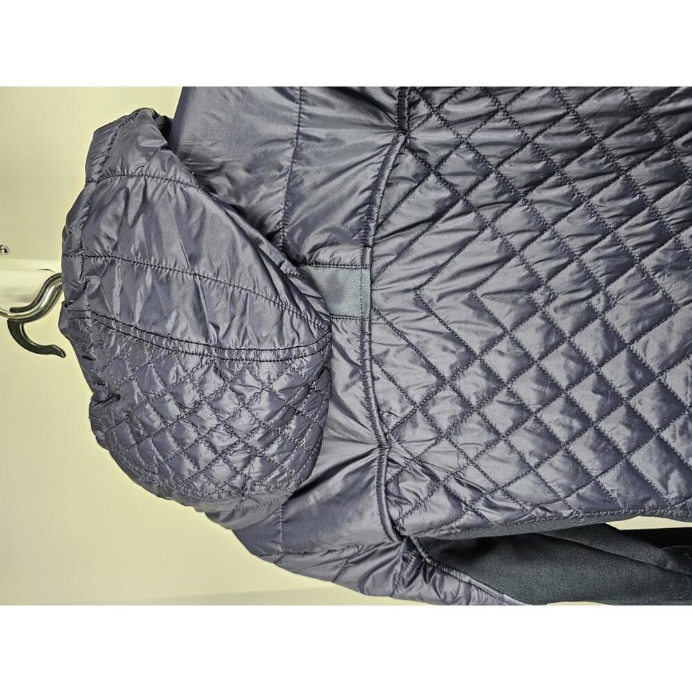 Athleta Rock Springs Quilted Long Hooded Jacket with Mixed Fabric Sleeves - Picture 6 of 9